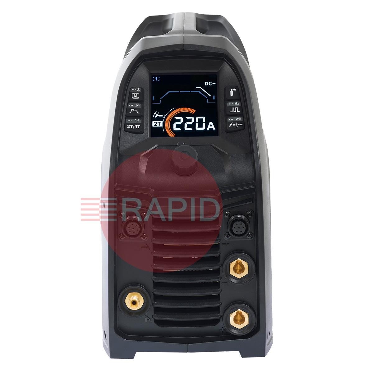 P223TX225G4  Kemppi Minarc T 223 DC TIG Welder Air Cooled Package, with TX 225G 4m Torch - 110/240v, 1ph